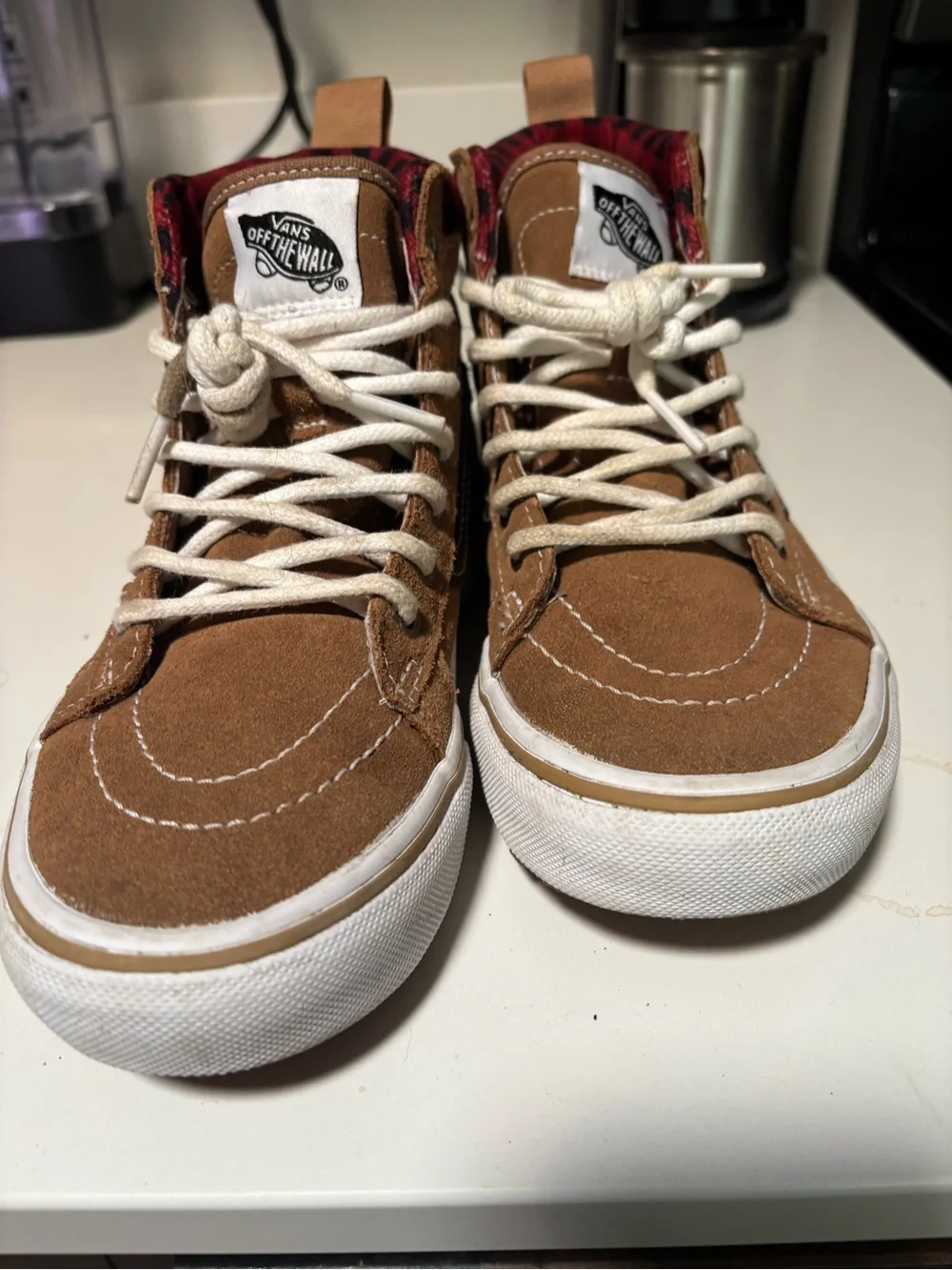 Kids Brown High-Top Shoes